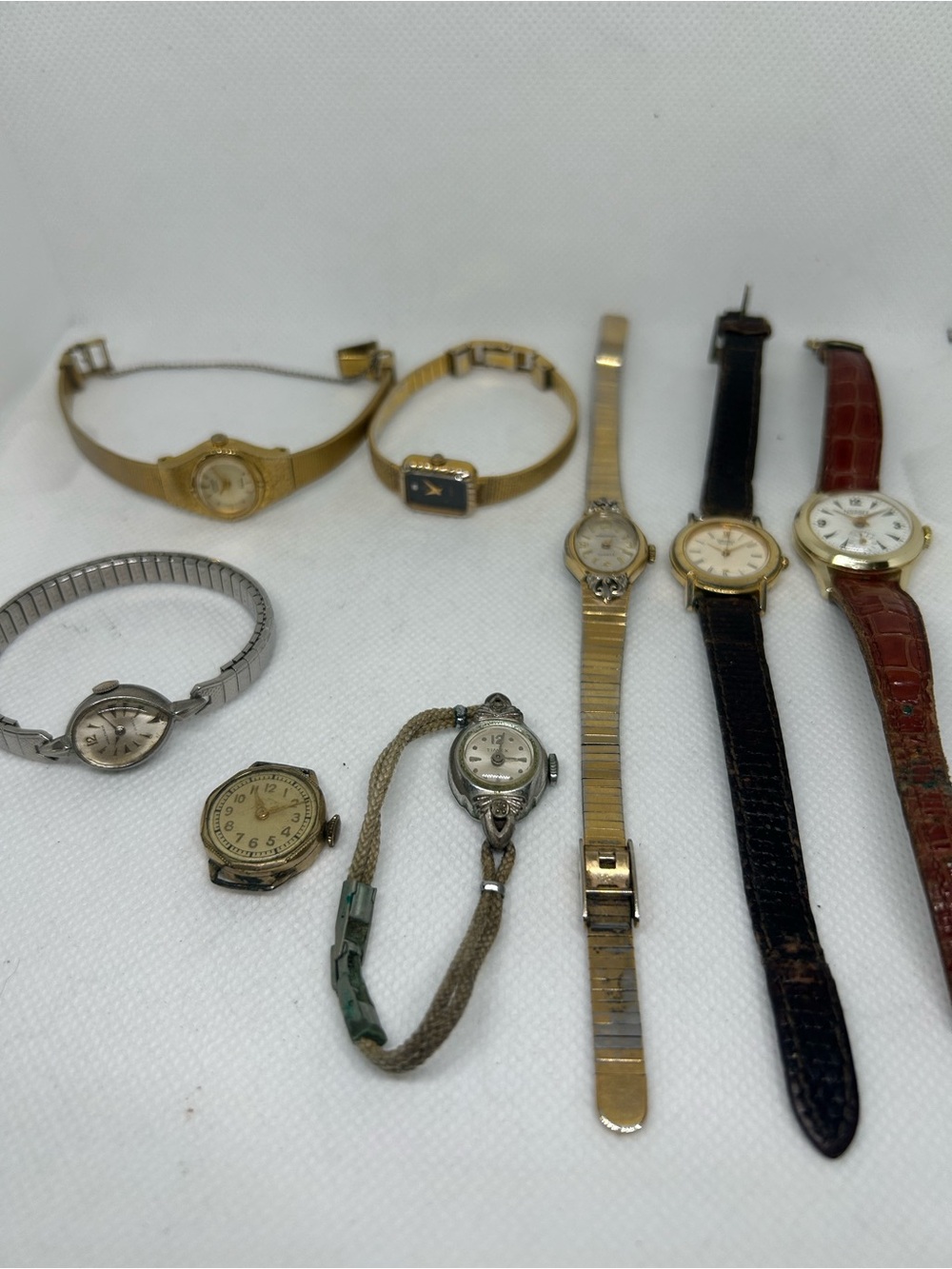Vintage Watch Lot Waltham Elgin Citizen Seiko 8pc